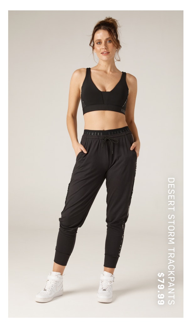 DESERT STORM PIPED TRACKPANTS