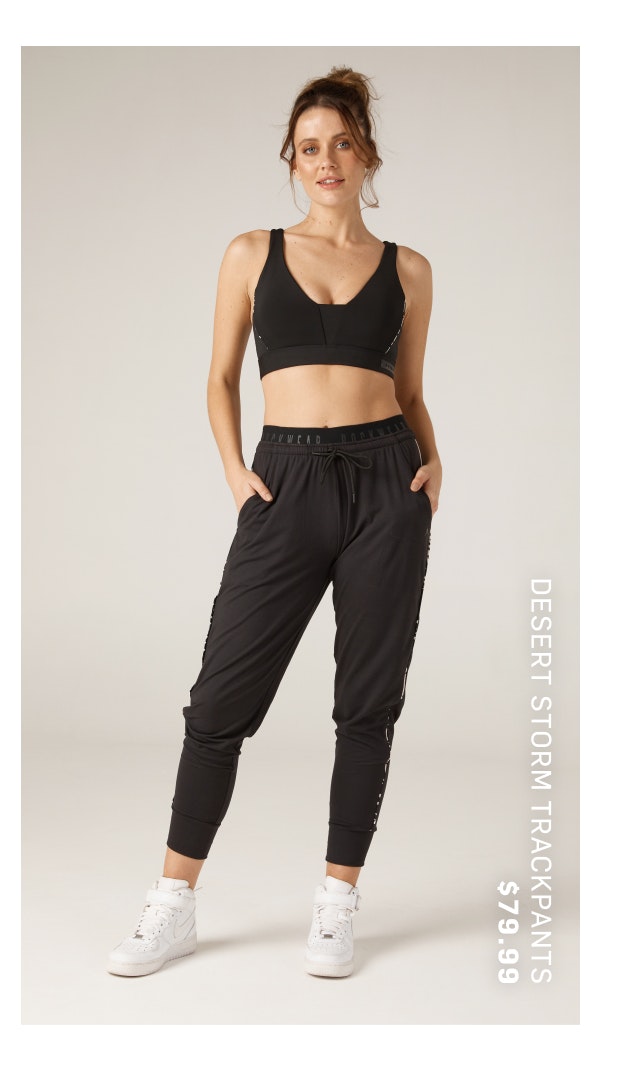 DESERT STORM PIPED TRACKPANTS