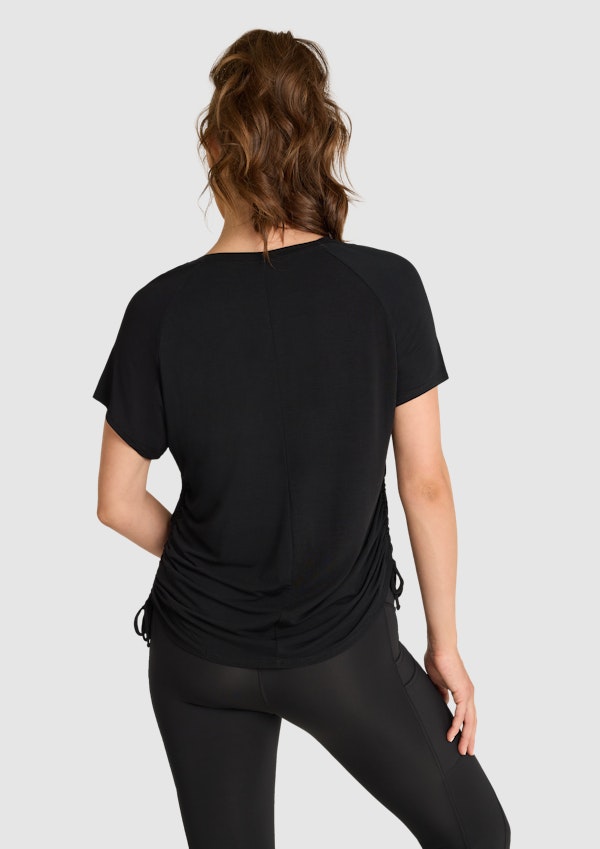Maternity Ruched Casual Tee