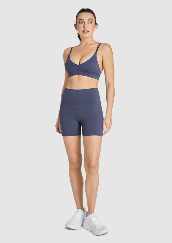 Gathered Booty Mid Thigh Bike Shorts