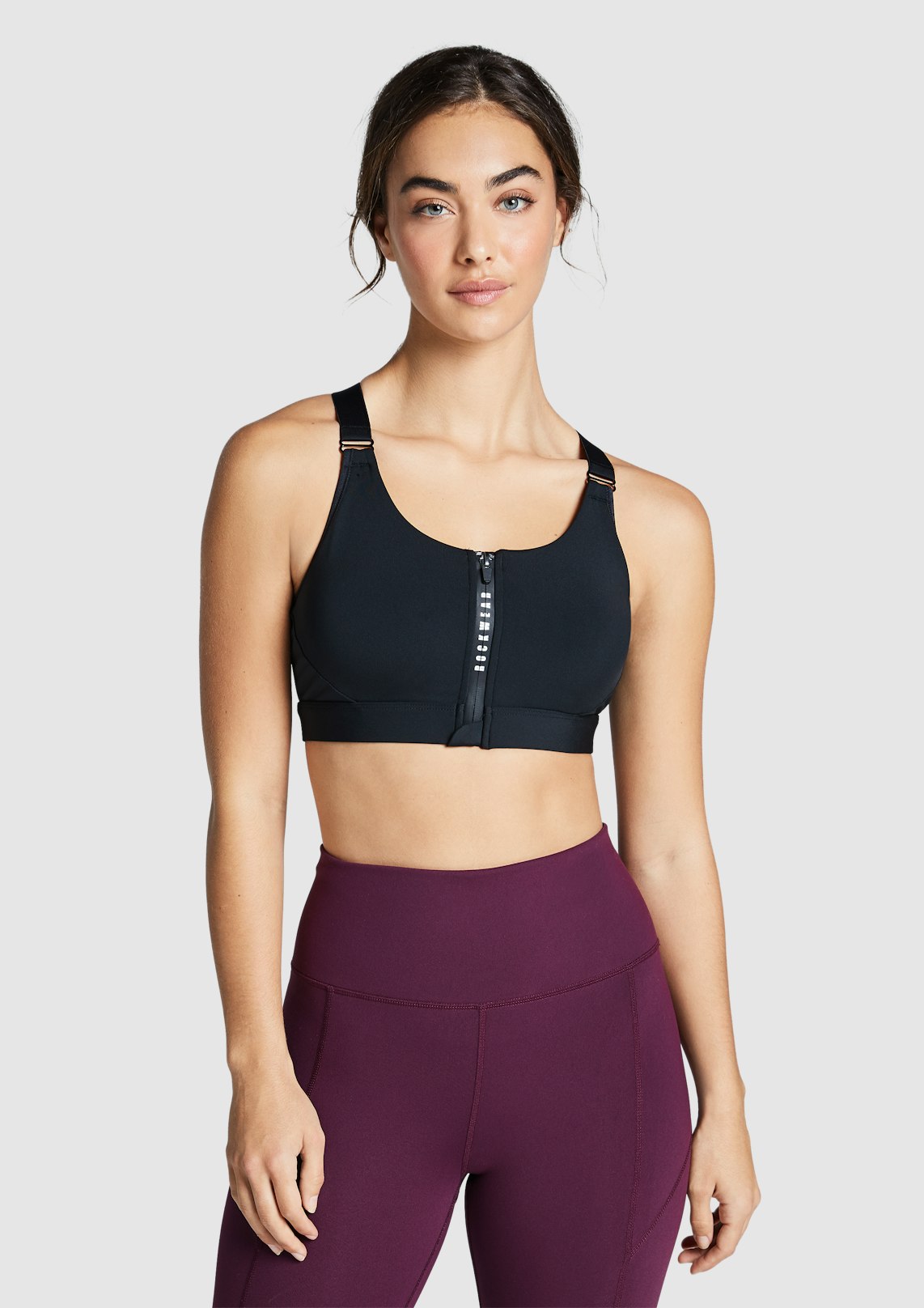 Velocity Zip Medium Impact Sports Bra