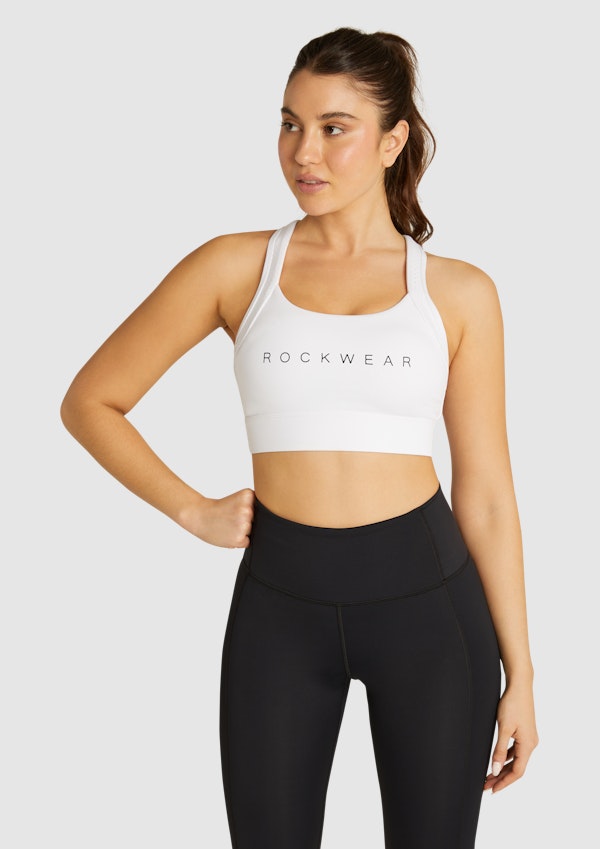 Rockwear Sports-bra Size 8 Very supportive. Straps - Depop