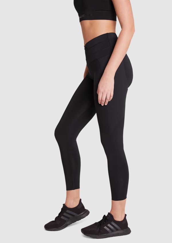 V Waist Bonded Full Length Tights