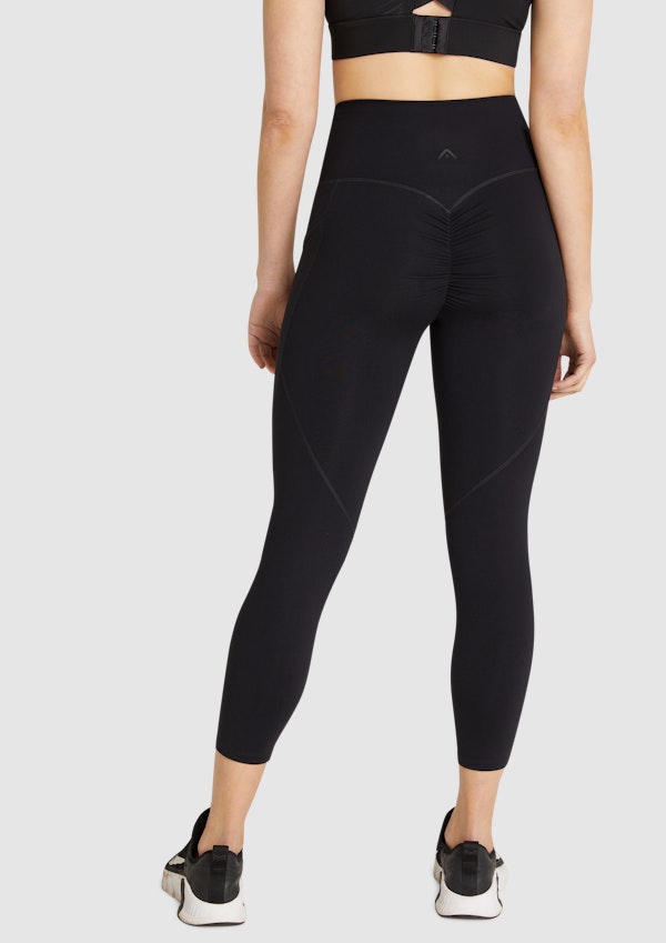 Buy Black Next Active Sports Yoga Wrap Waist Capri Leggings from