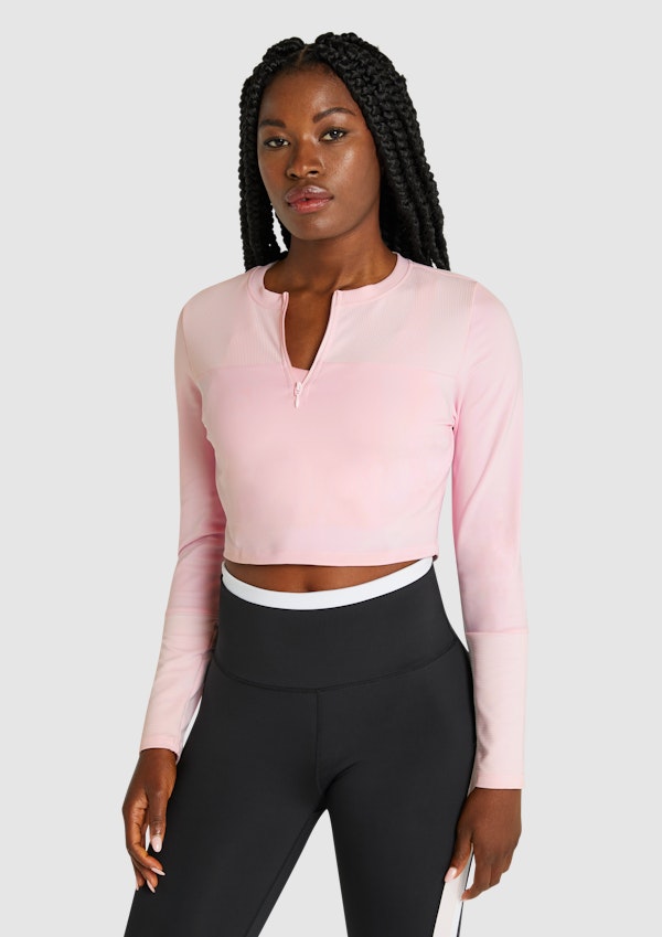 Kingdom Rib Crop Long Sleeve Top