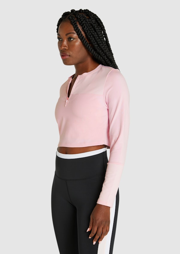 Kingdom Rib Crop Long Sleeve Top