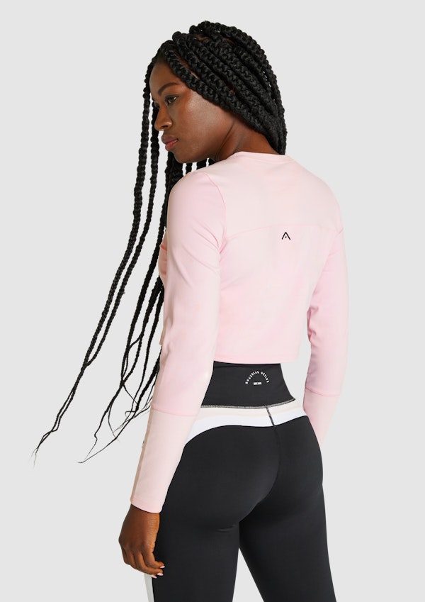 Kingdom Rib Crop Long Sleeve Top