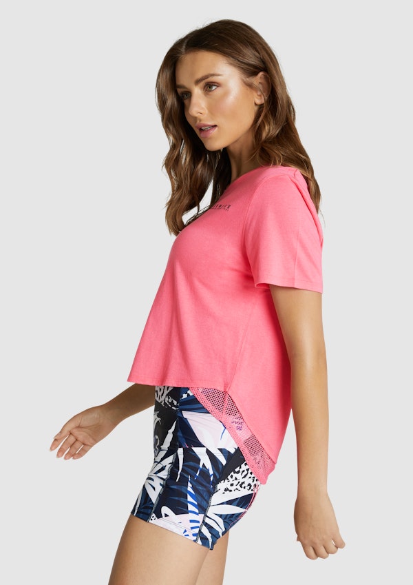 Electric Mesh Hem Tee