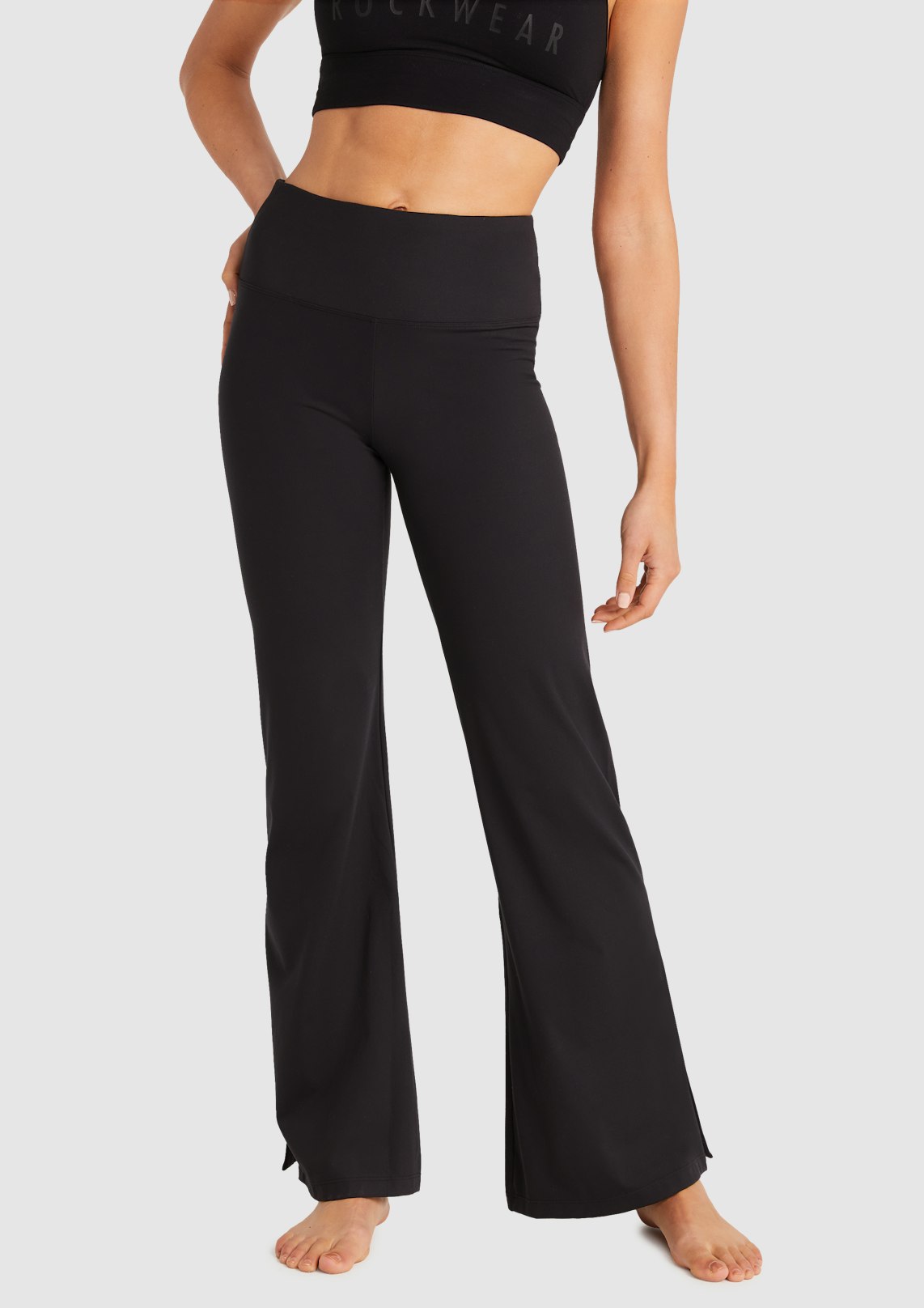 Black Flared Yoga Pant, Women's Bottom