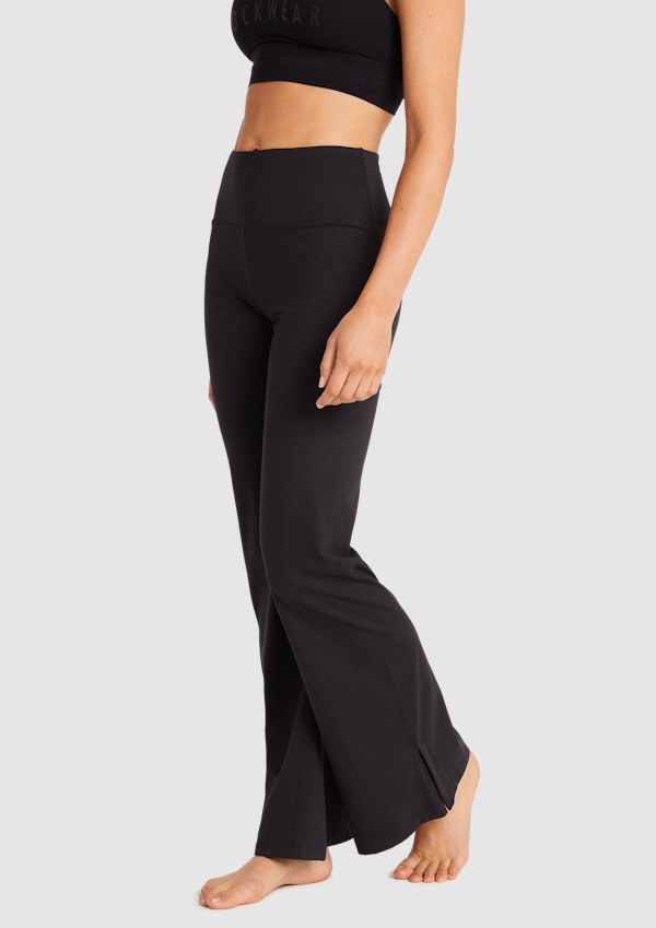 Black Flared Yoga Pant, Women's Bottom
