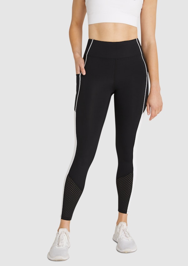 Blocked Pocket Full Length Tights