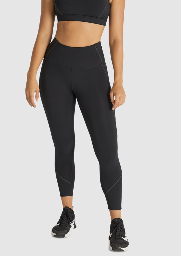 The Cruz Ankle Grazer High Rise Pocket Reflective Tight