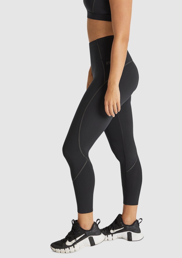 The Cruz Ankle Grazer High Rise Pocket Reflective Tight