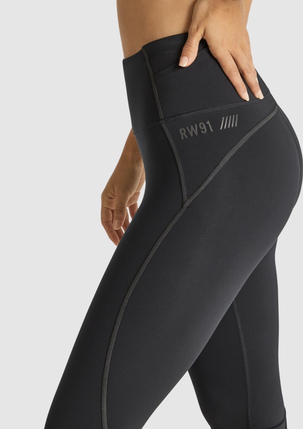 The Cruz Ankle Grazer High Rise Pocket Reflective Tight