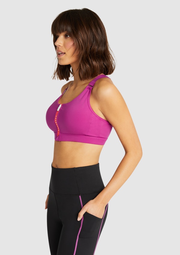 Phantom Zip Adjustable Medium Impact Sports Bra