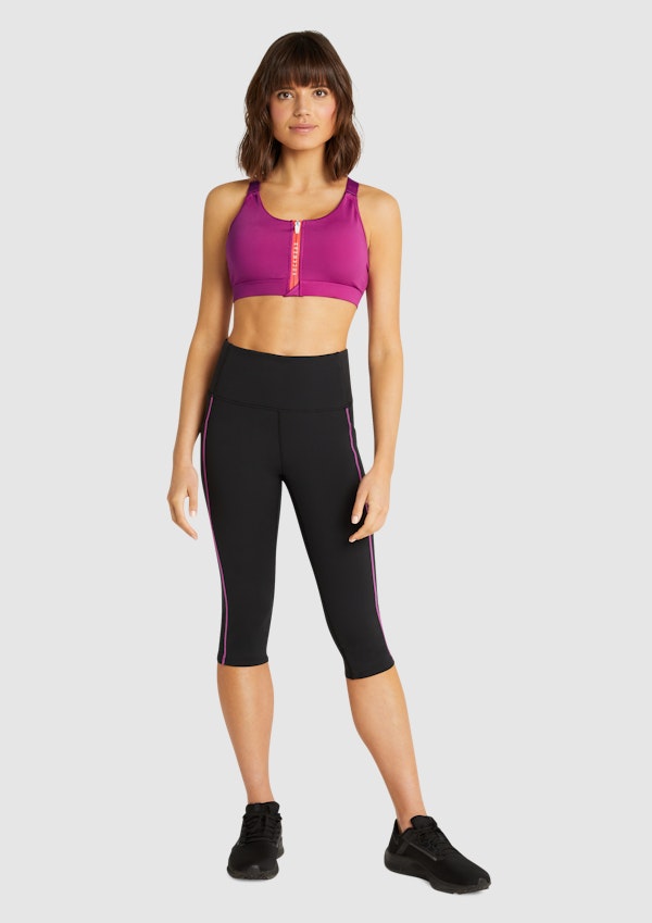 Phantom Zip Adjustable Medium Impact Sports Bra