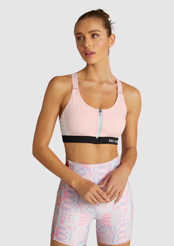Mi Velocity Zip Sports Bra