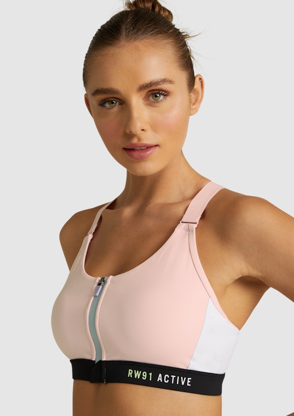 Mi Velocity Zip Sports Bra