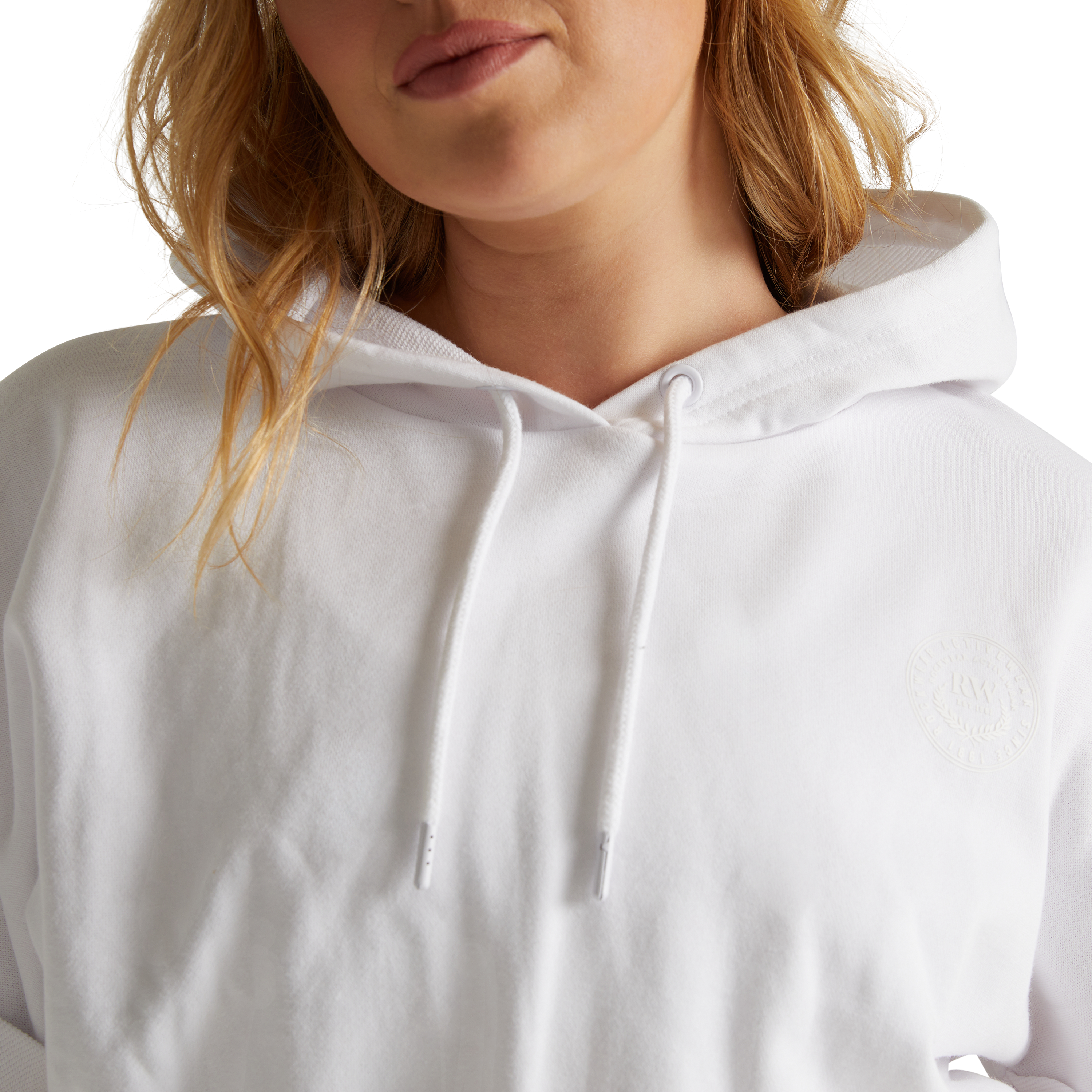 White Lemonade Terry Sleeveless Hoodie Women's Tops Rockwear AU