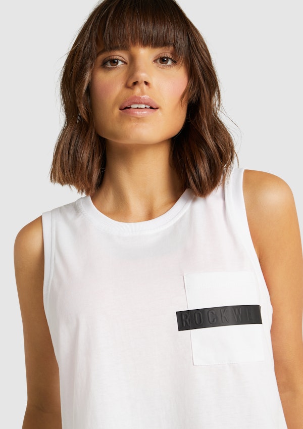 Phantom Logo Pocket Detail Tank