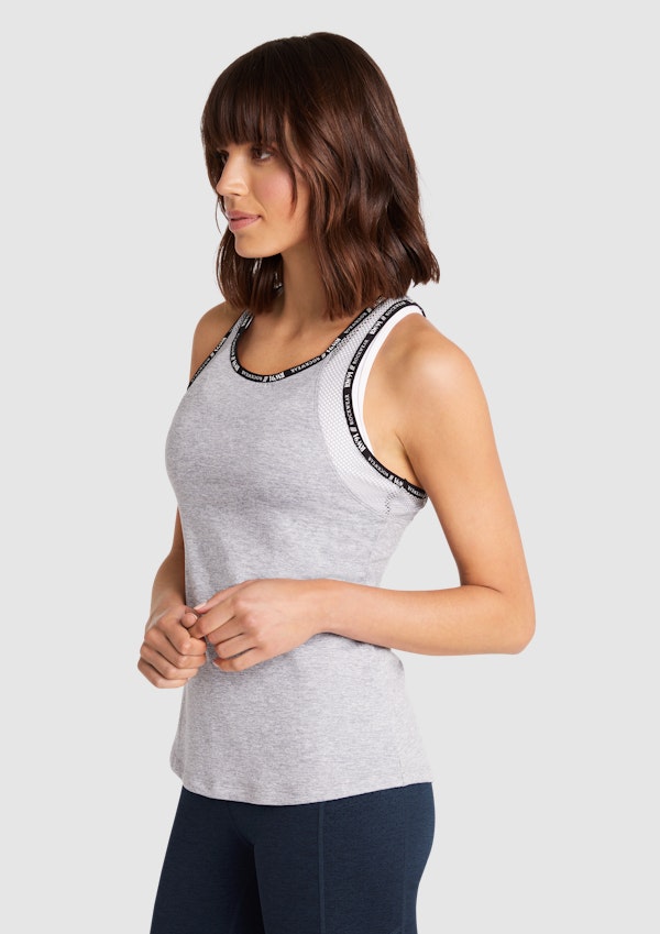 Milan Logo Trim Singlet