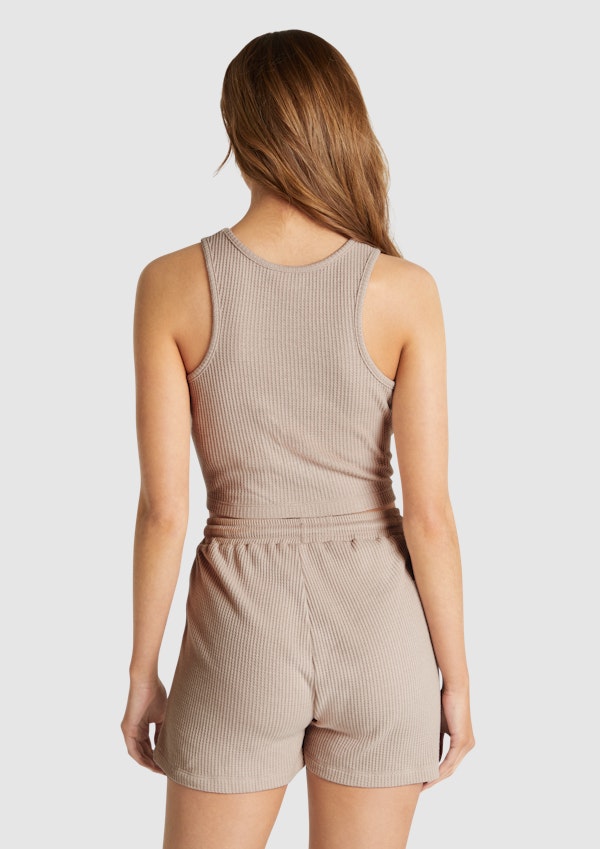 Lovechild Waffle Crop Tank