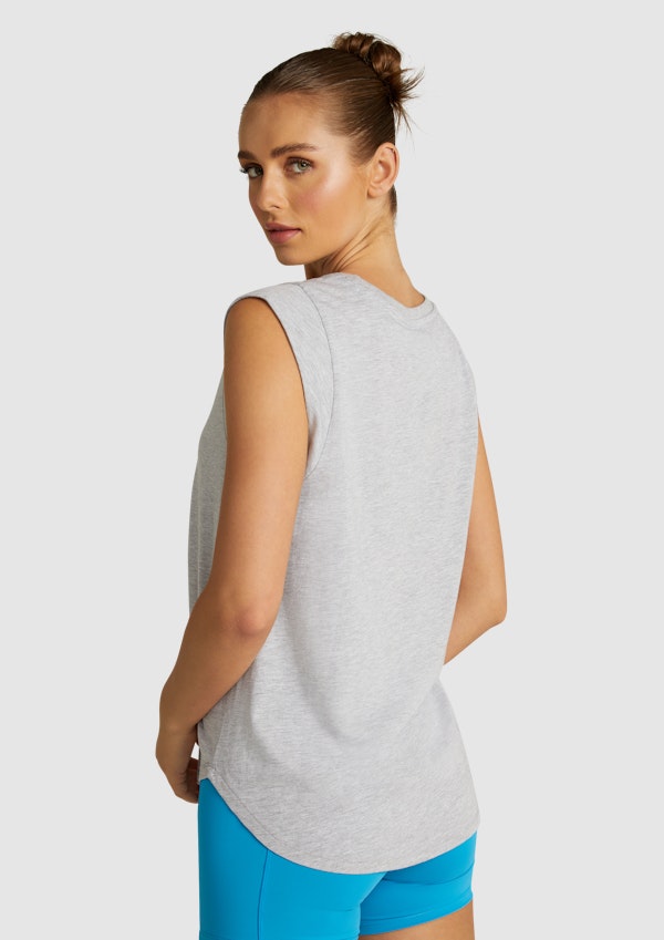 Logo Extended Sleeve Tank