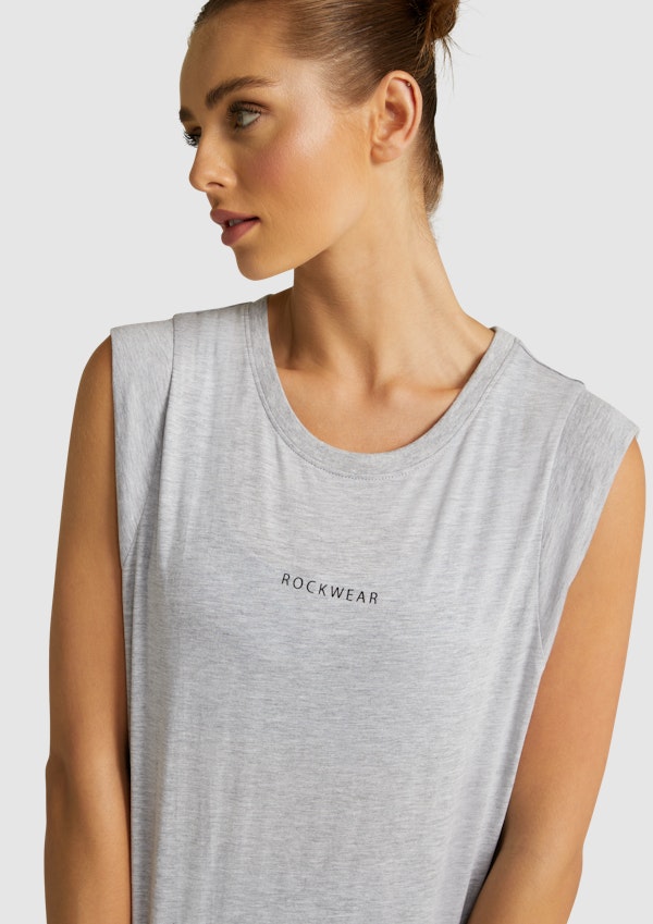 Logo Extended Sleeve Tank