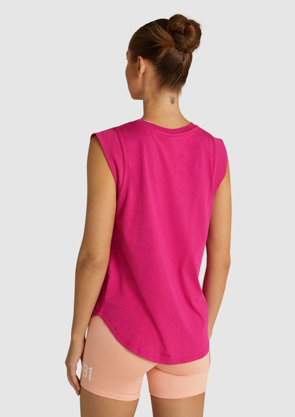 Logo Extended Sleeve Tank