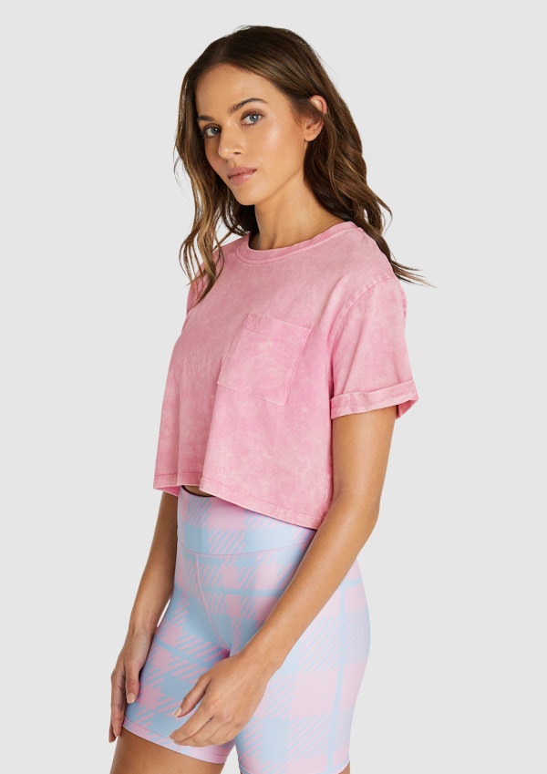 Acid Wash Crop Tee