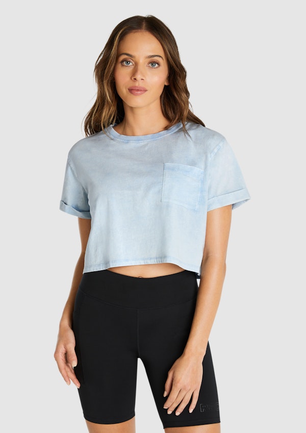 Acid Wash Crop Tee