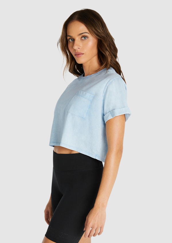 Acid Wash Crop Tee