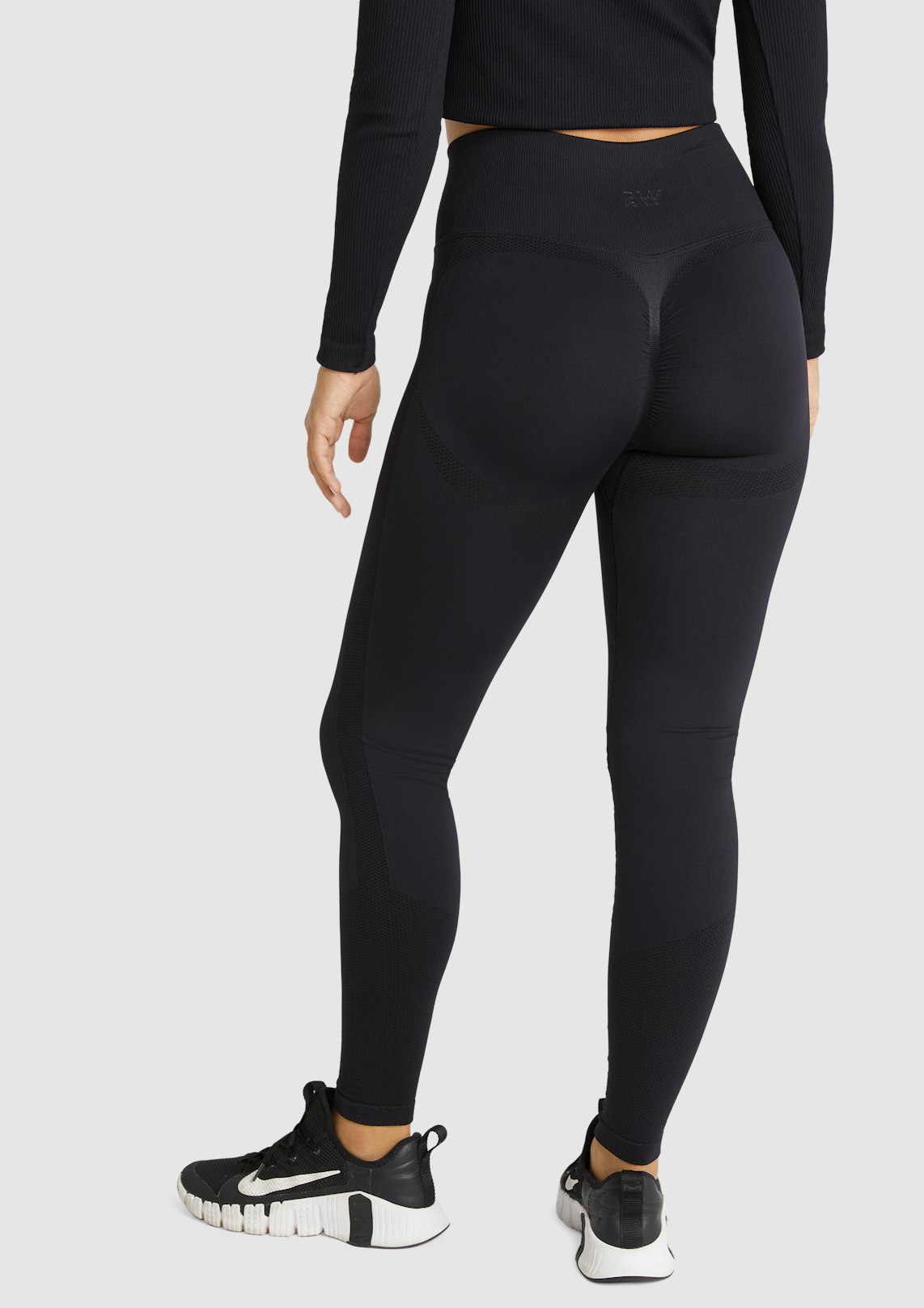 leggings size Medium Yoga Pants scrunch Bum Black High Rise Full Length