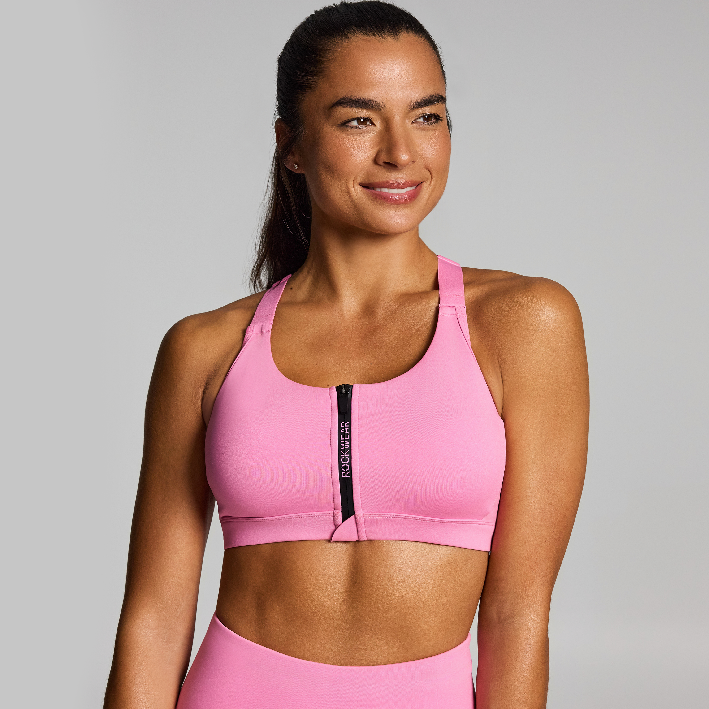 Velocity Medium Support Zip Sports Bra