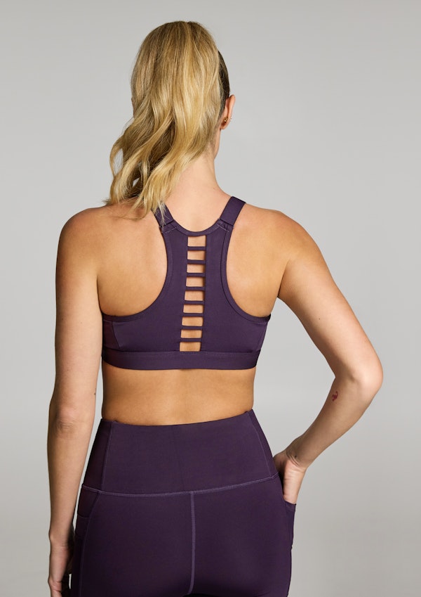 Velocity Medium Impact Zip Sports Bra