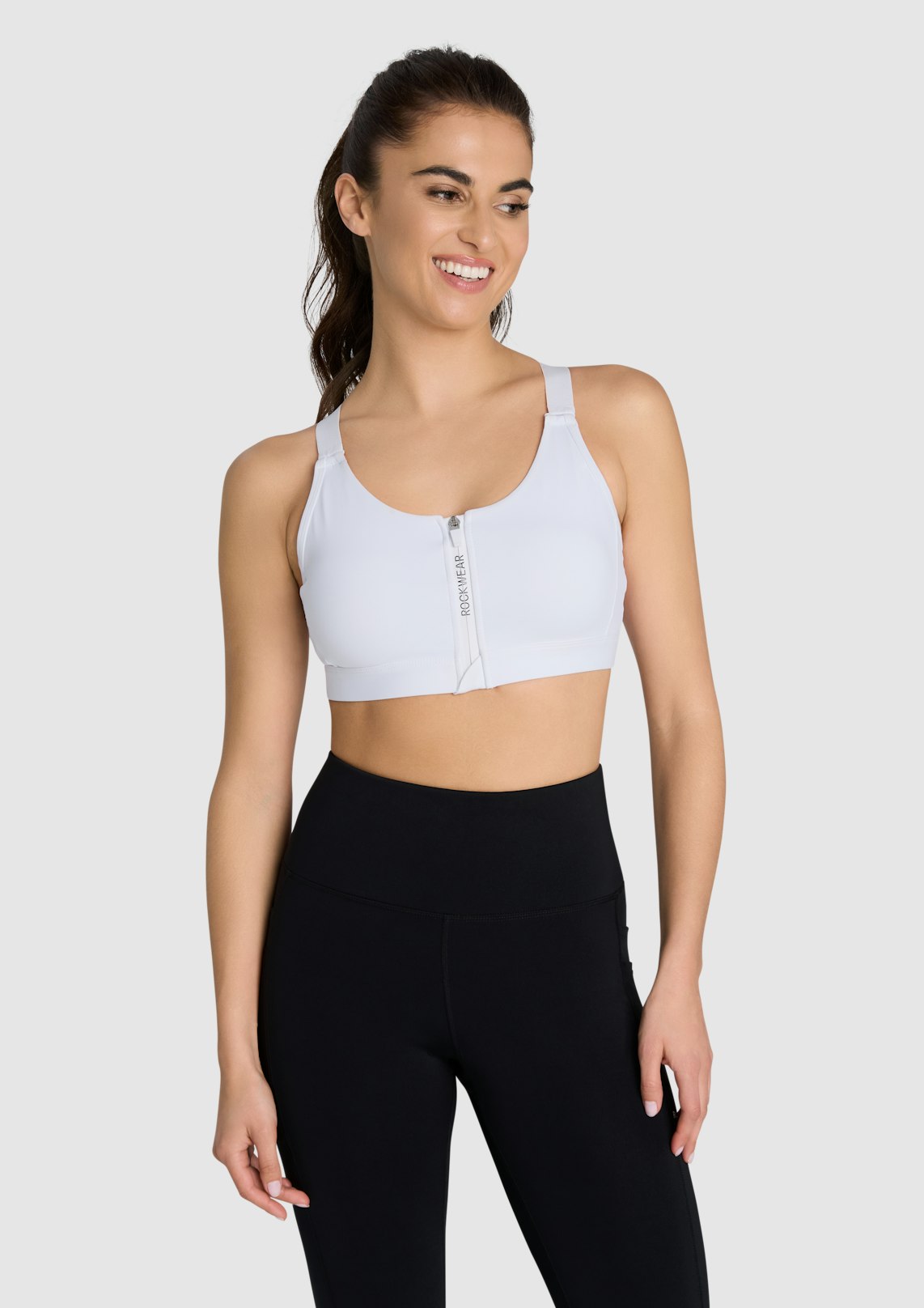 Velocity Zip Adjustable Medium Impact Sports Bra
