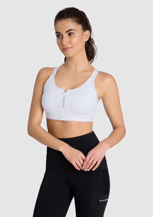 Velocity Zip Adjustable Medium Impact Sports Bra