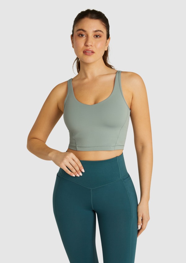 Making Moves Olive Green Low Impact Sports Bra