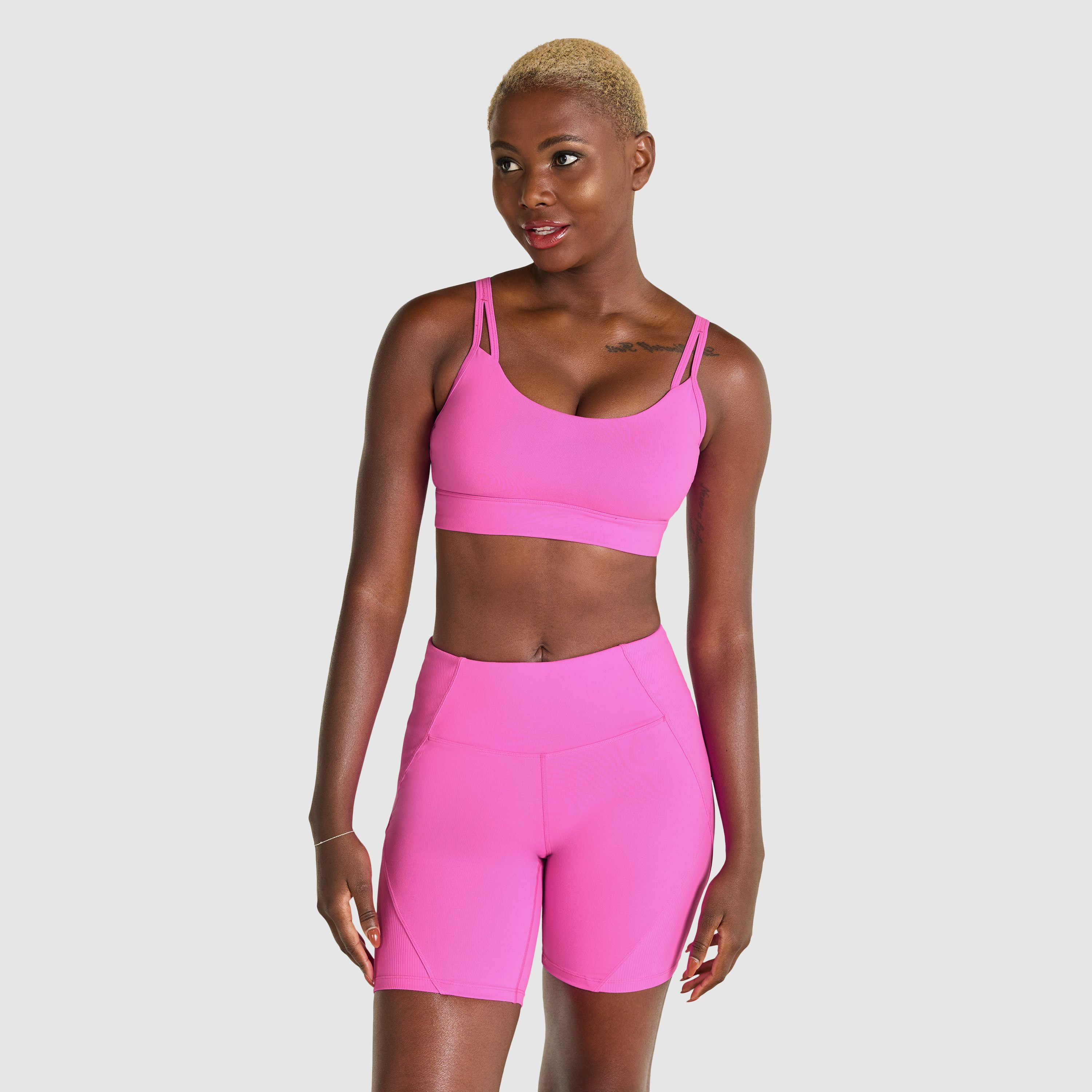 Neon Keyhole Low Impact Sports Bra | Women's Tops | Rockwear AU