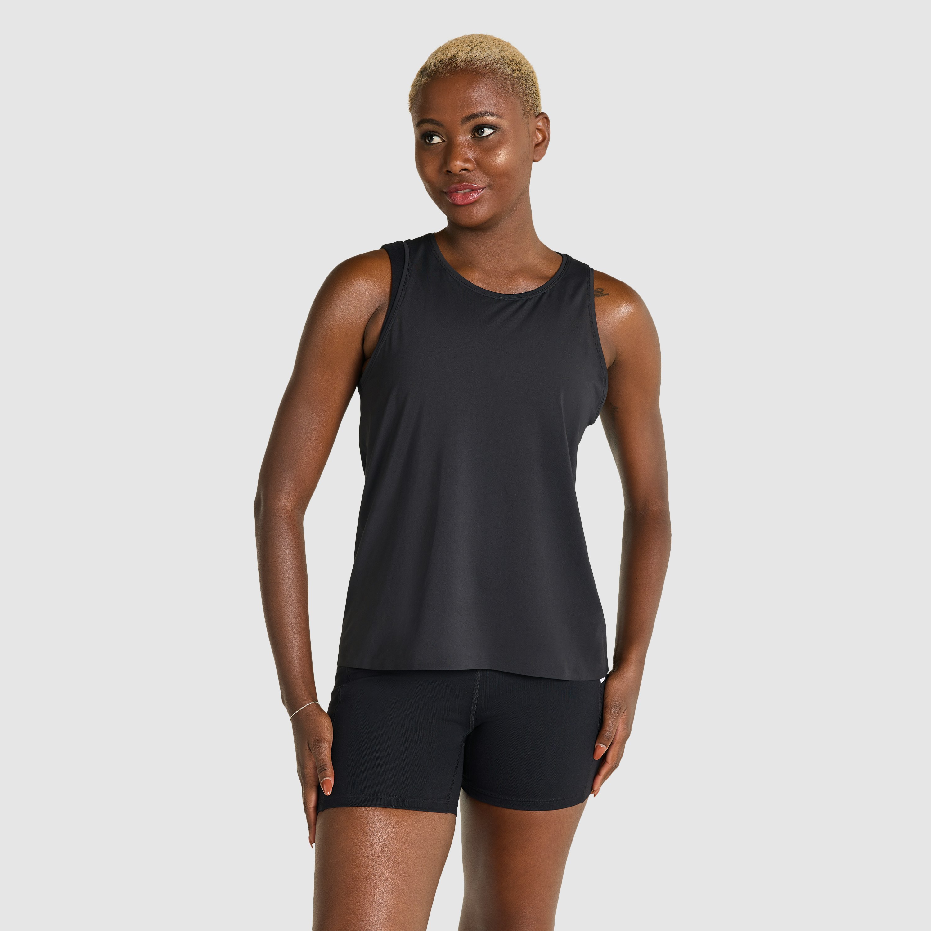 Black Power Up Tank | Women's Tops | Rockwear AU