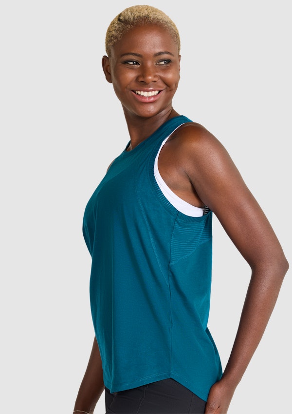 Sea Blue Intensity Tank | Women's Tops | Rockwear AU
