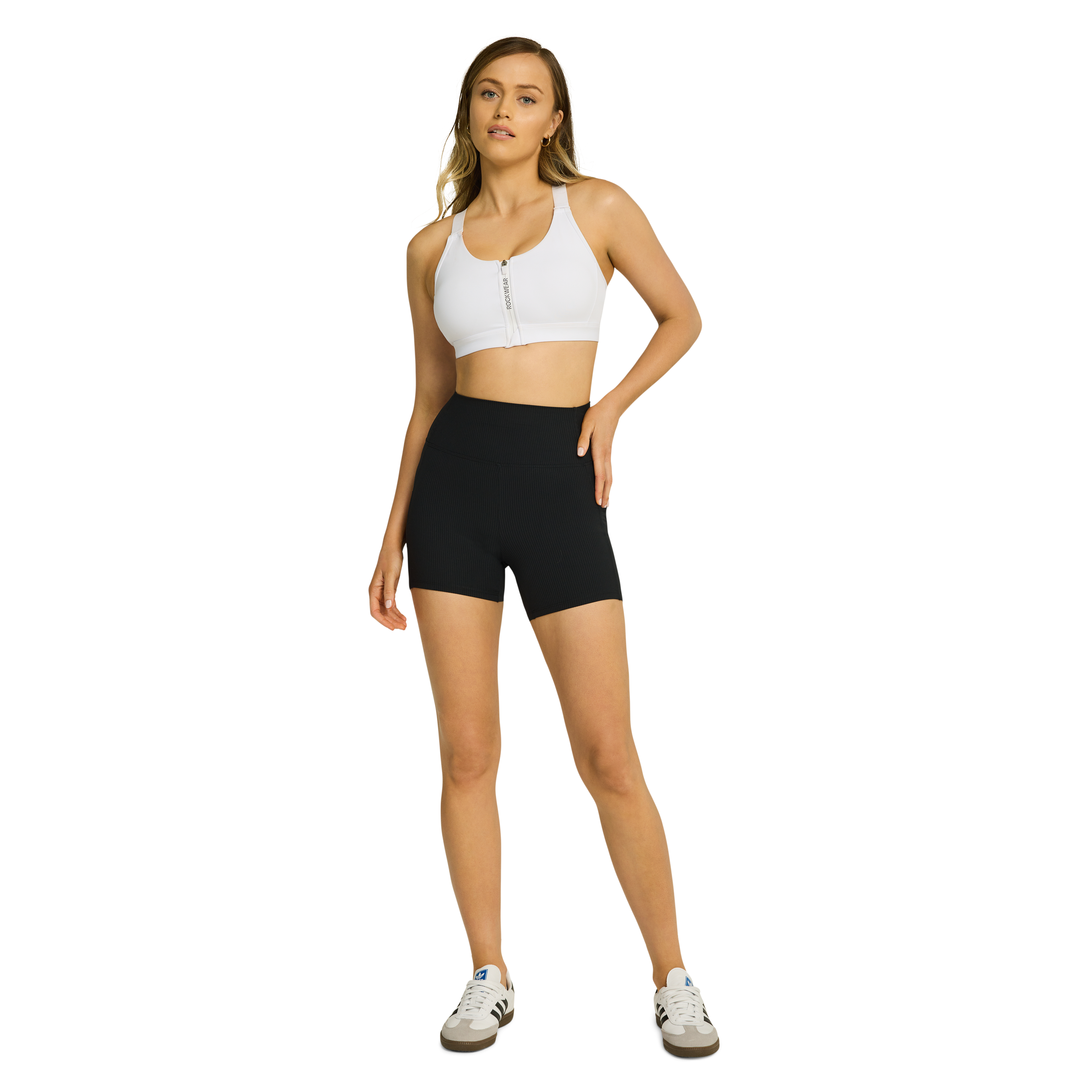 Rib Luxesoft Pocket Mid Thigh Bike Shorts