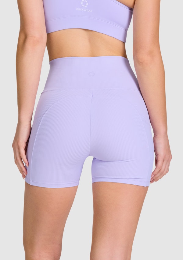 Rib Luxesoft Pocket Mid Thigh Bike Shorts
