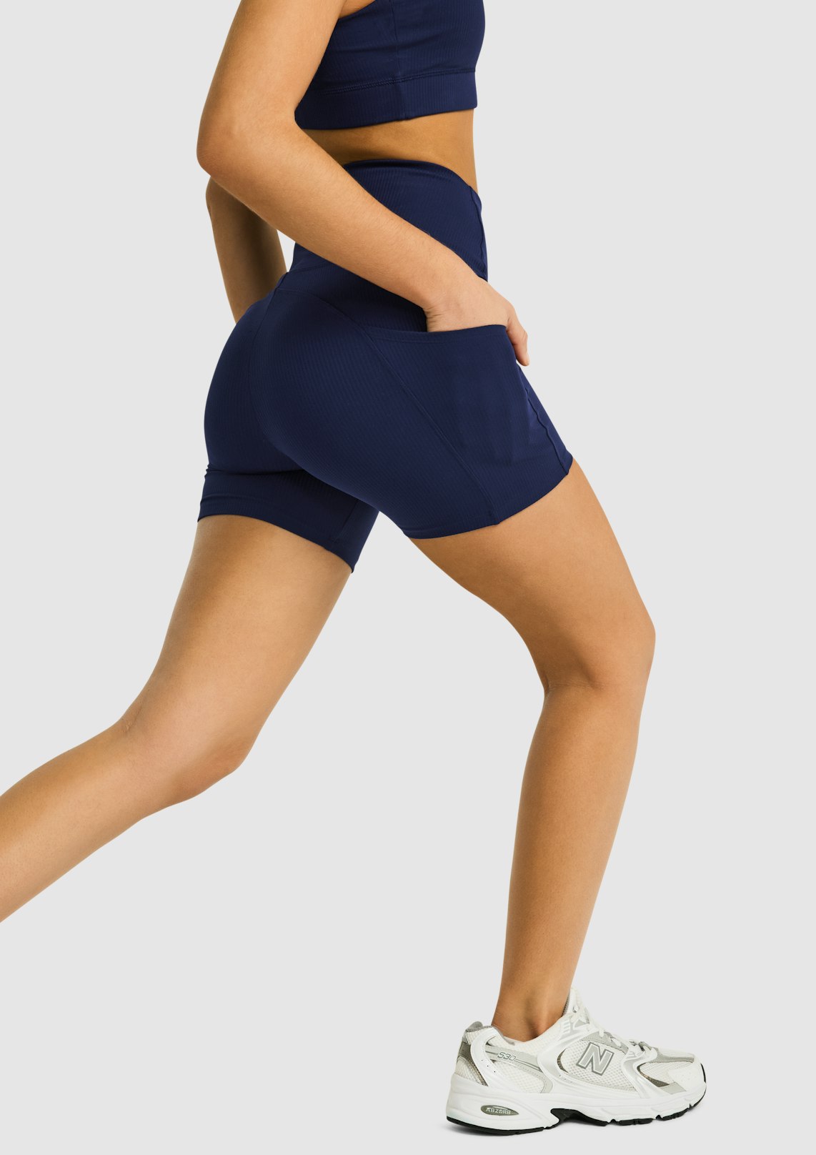 Olympic Rib Luxesoft Pocket Mid Thigh Bike Shorts Women s Bottom Rockwear AU