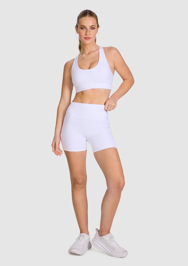 Rib Luxesoft Pocket Mid Thigh Bike Shorts