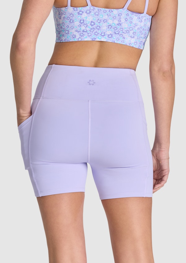Gym And Swim Pocket Mid Thigh Bike Shorts
