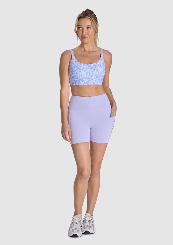 Gym And Swim Pocket Mid Thigh Bike Shorts