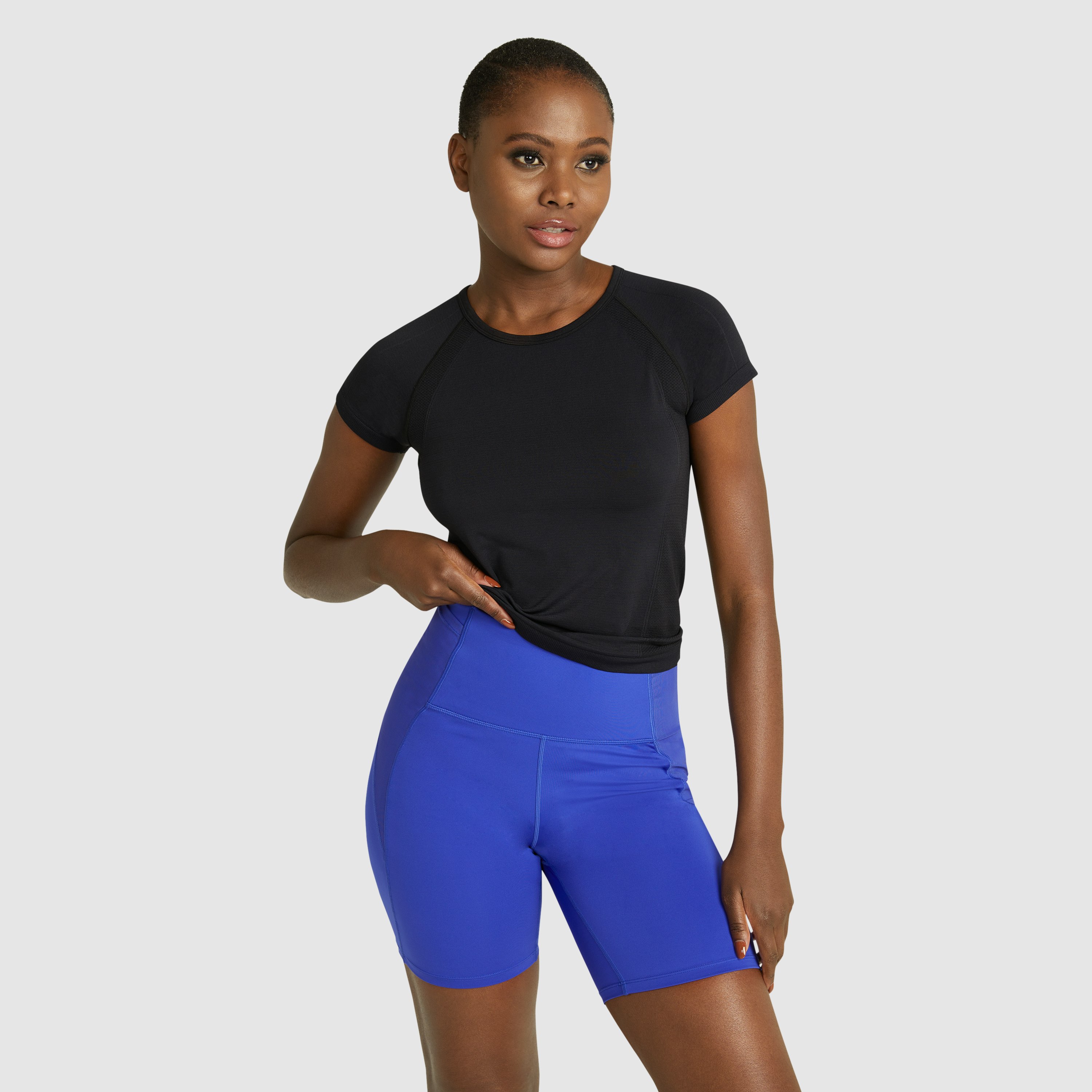 Black Seamless Tee | Women's Tops | Rockwear AU