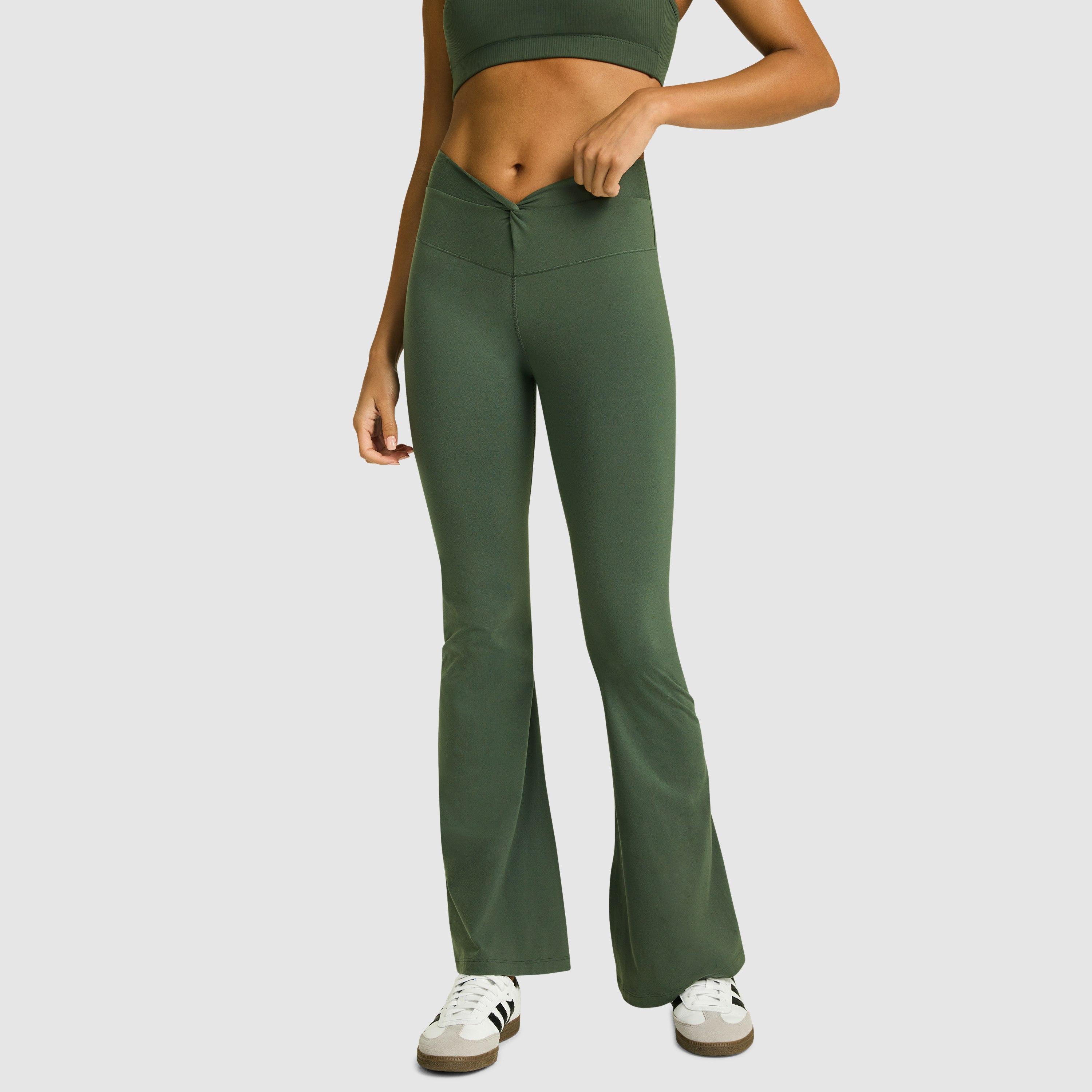 Outback Luxesoft Twist Flared Yoga Pants | Women's Bottom | Rockwear AU