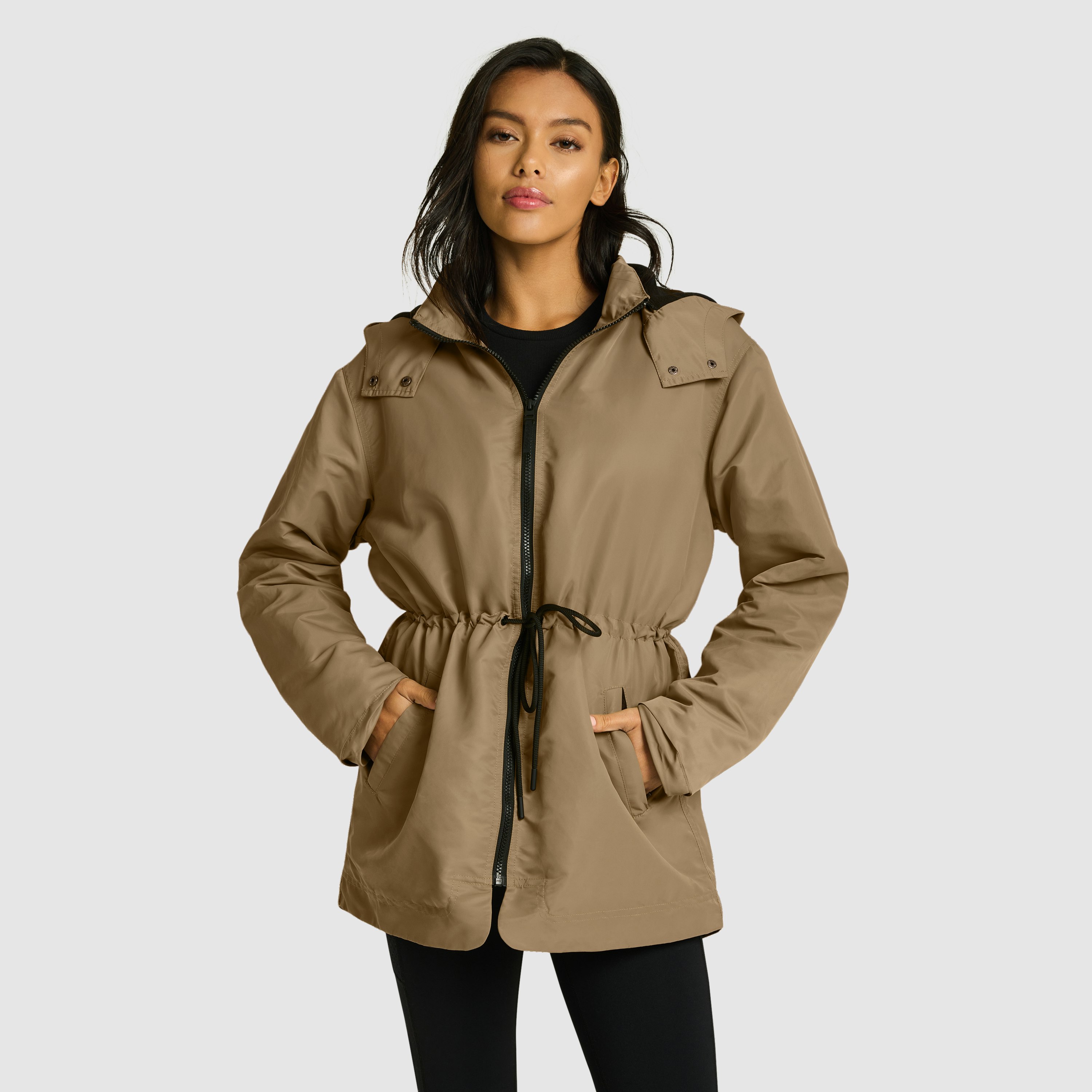 Taupe Fleece Lined Anorak | Women's Tops | Rockwear AU